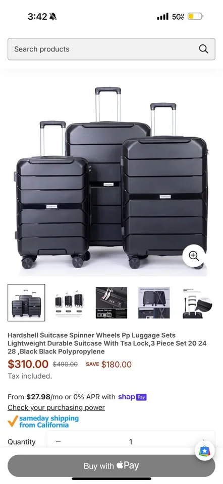 Luggage set (New) image indicator(10)