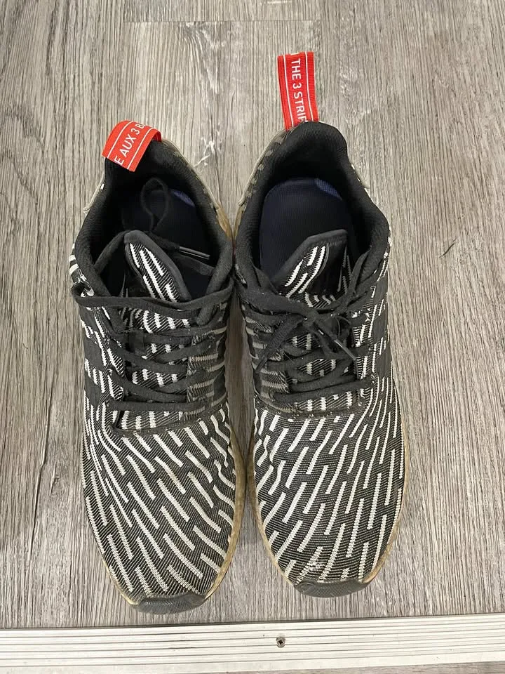 Adidas NMD Black White Stripes thumbnail