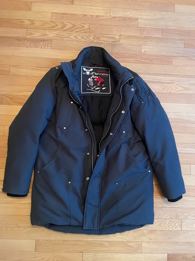 Moose Knuckles Parka - men’s XL - dark gray/black thumbnail