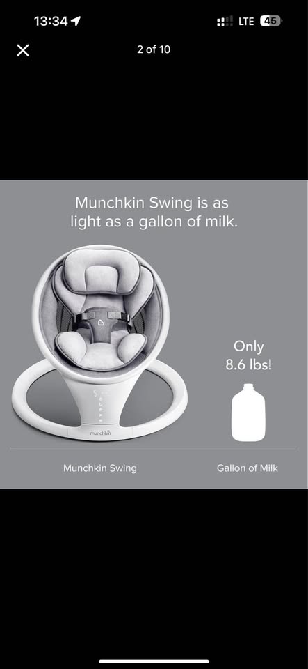Munchkin Baby Swing - photo 3