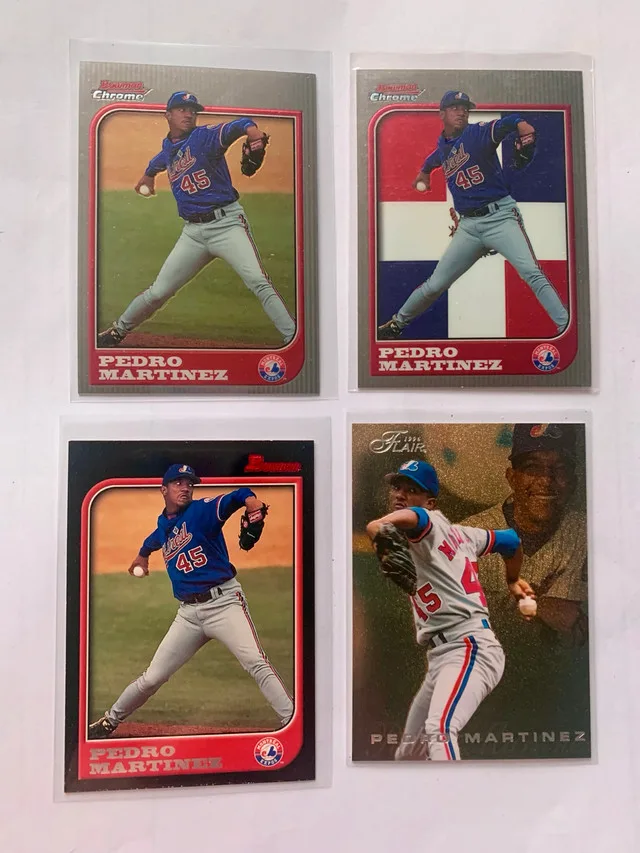 12 Pedro Martinez MLB Cards - 1 Refractor, 1 Rookie Card image indicator(3)