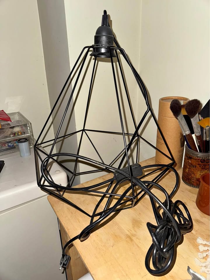 IKEA Brunsta Pendant Cage Lamp Shade with Cord