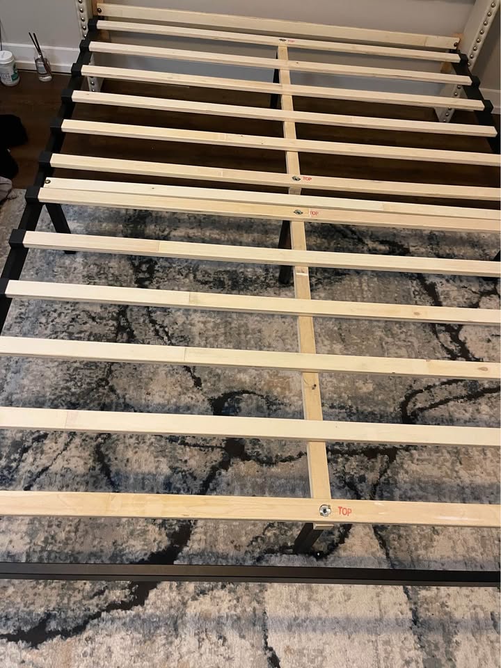 Beige Bed Frame - QUEEN SIZE - photo 4
