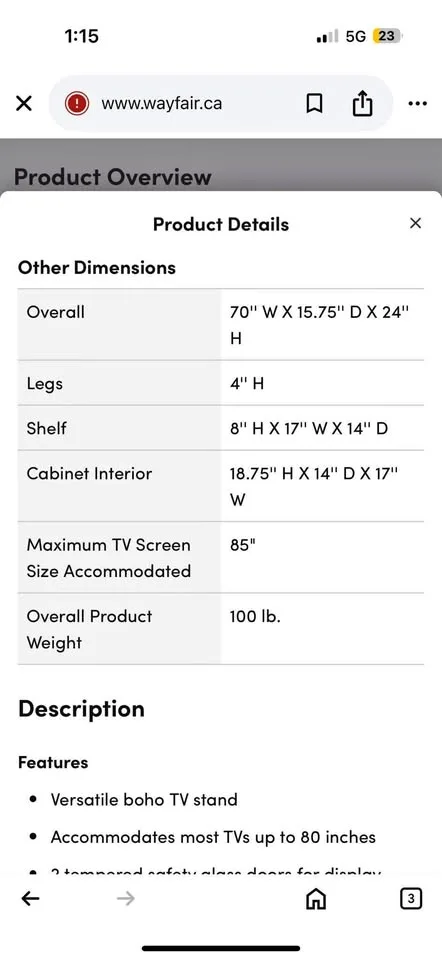 Adariaha 70" 4-Door TV Stand for TVs up to 80" thumbnail