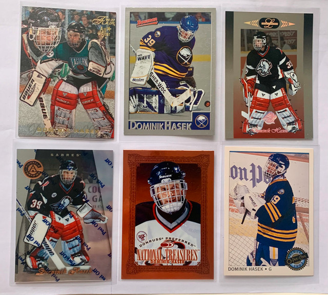 24 Dominik Hasek NHL Cards - 2 Rookie Cards - photo 3