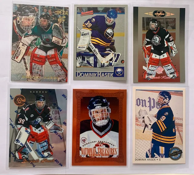24 Dominik Hasek NHL Cards - 2 Rookie Cards image indicator(3)