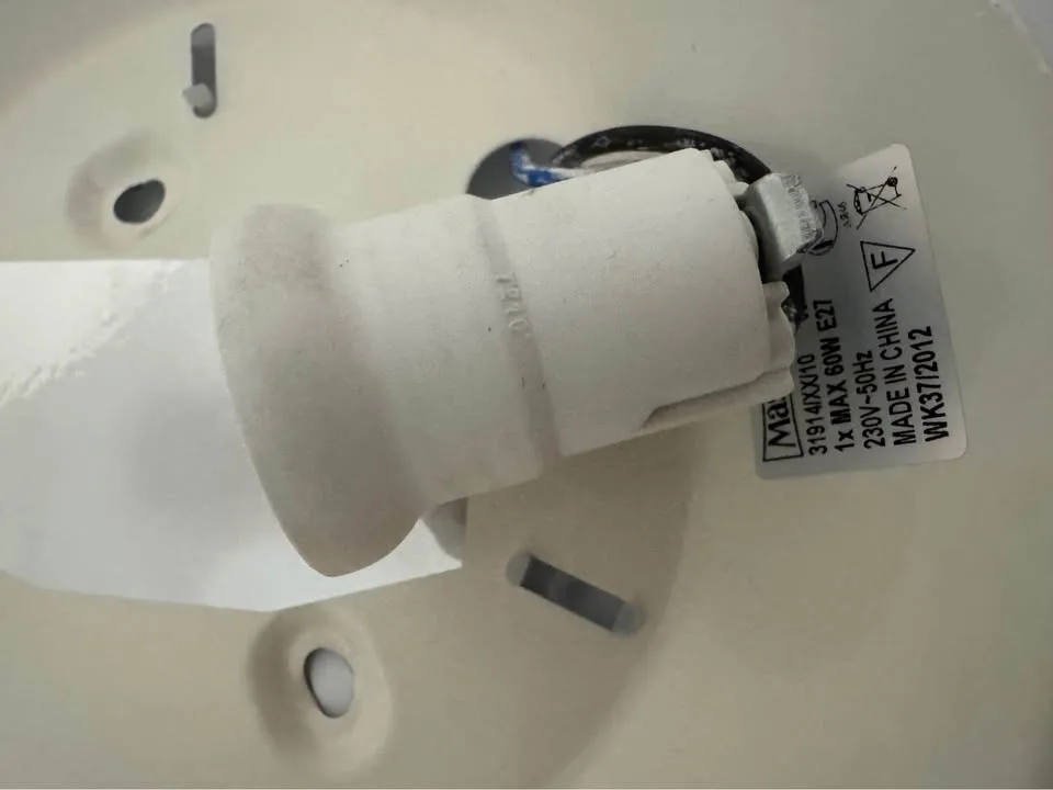 🥕French Vintage Ceiling Light – Elegant Porcelain Shade image indicator(2)