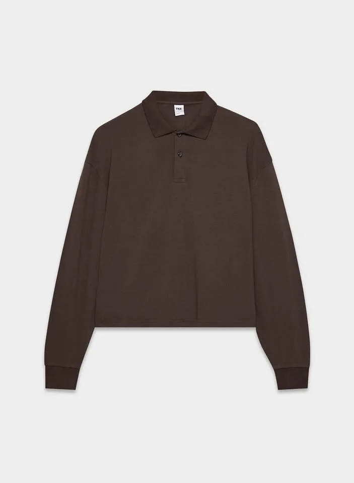 Aritzia Tourney Polo Longsleeve Size S NWT image indicator(2)