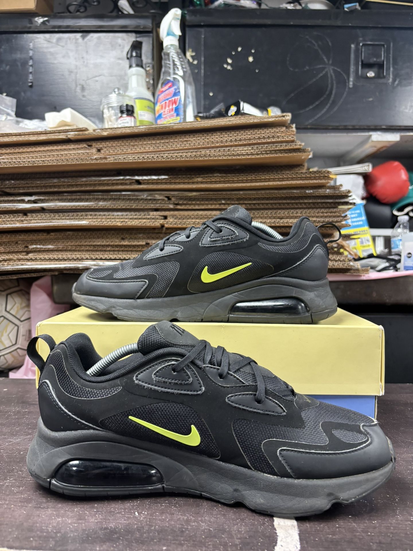Nike Air Max 200 Black Green - photo 4