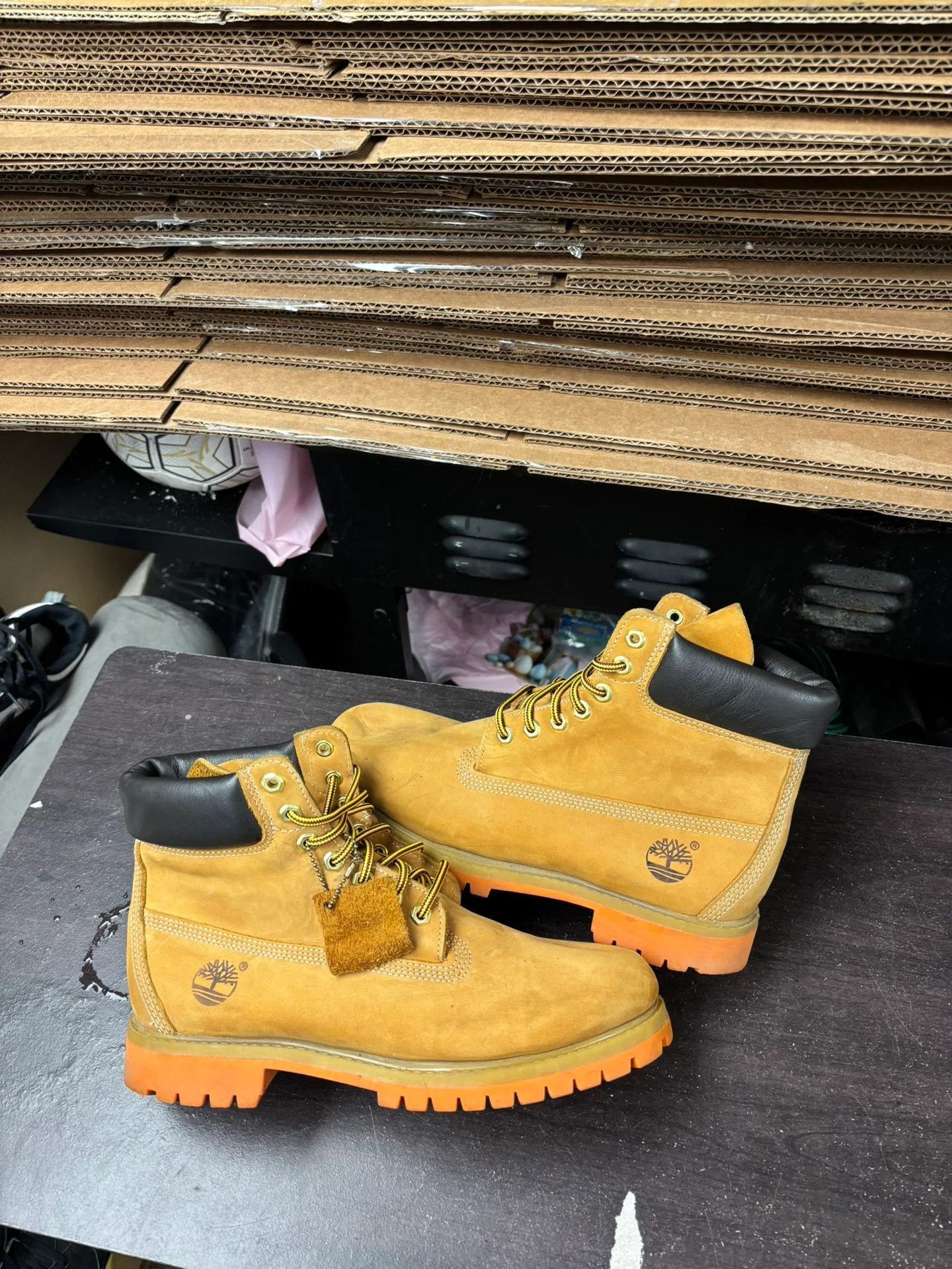 Timberlands Biege Boots thumbnail
