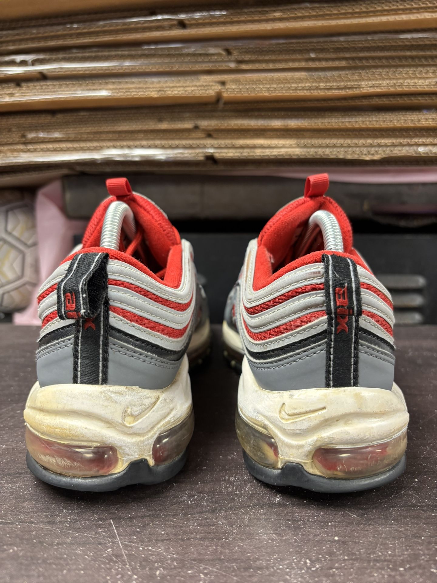 Air Max 97 Dark Grey Gym Red - photo 3