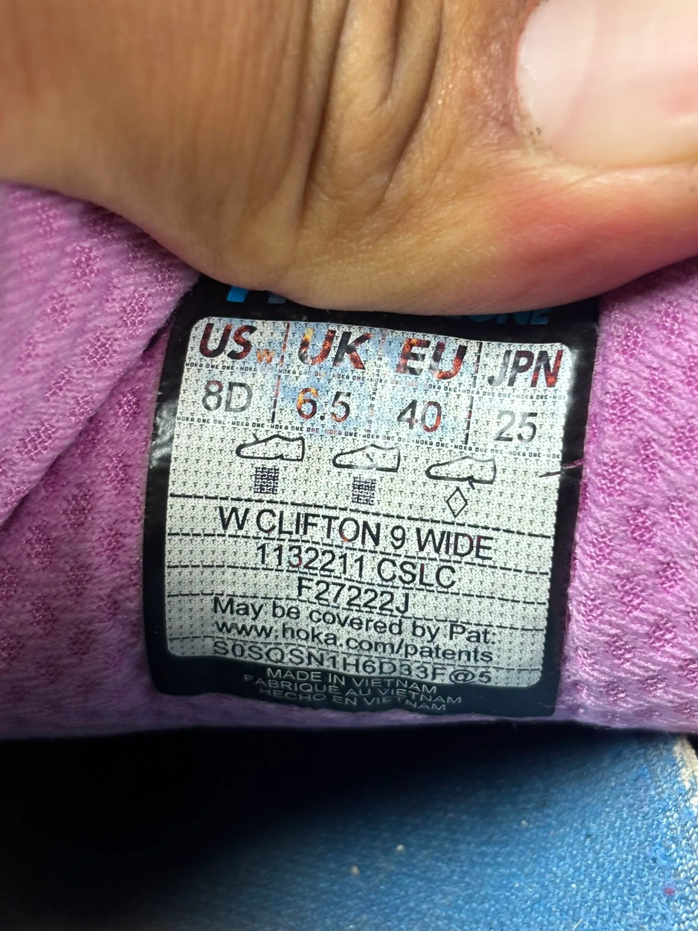 Hoka One One Clifton 9 Cyclamen Sweet Lilac image indicator(5)
