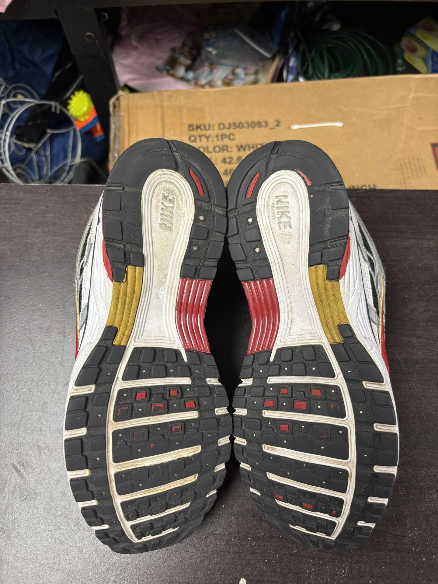 Nike P-6000 White Gold Red - photo 3