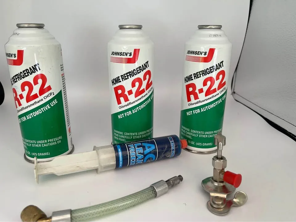 R22 Refrigerant 15 oz Cans Qty of 3 with Ez freeze thumbnail