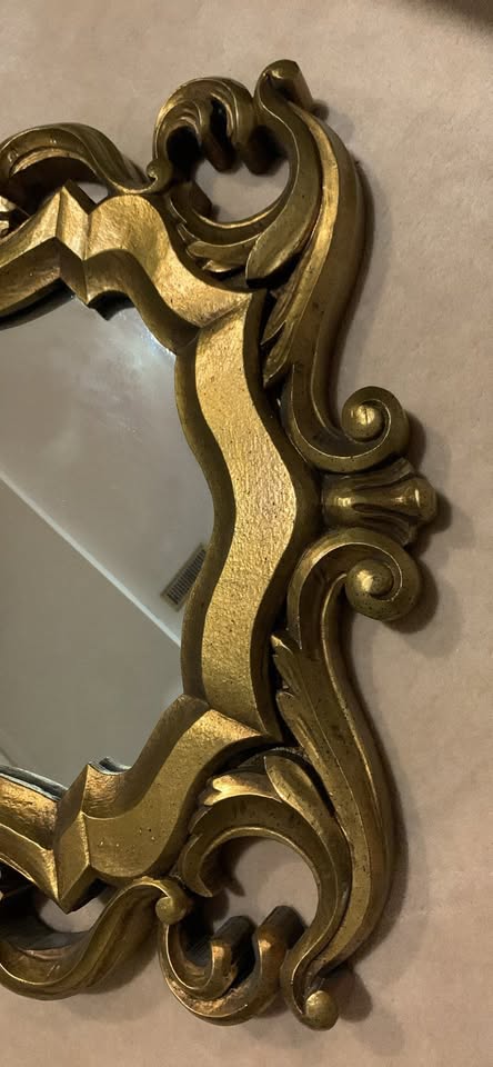Antique Gold Wood Mirror - photo 2