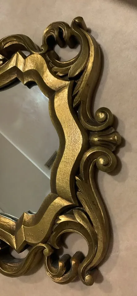 Antique Gold Wood Mirror image indicator(2)