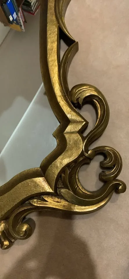 Antique Gold Wood Mirror image indicator(4)