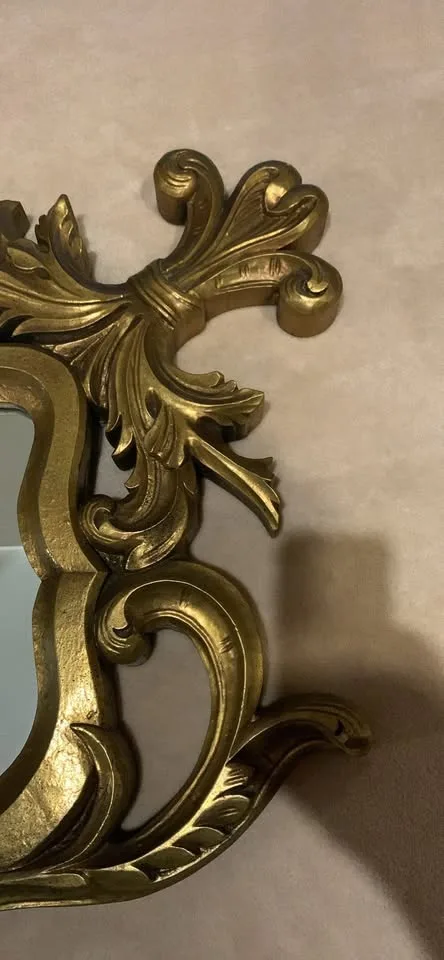 Antique Gold Wood Mirror image indicator(5)