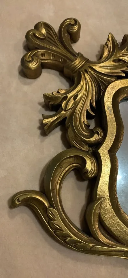 Antique Gold Wood Mirror image indicator(6)