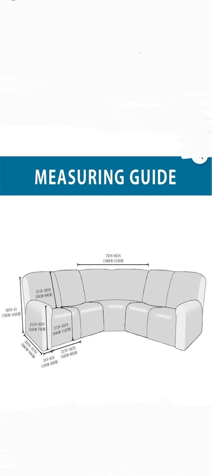 L shape recliner couch cover - photo 2