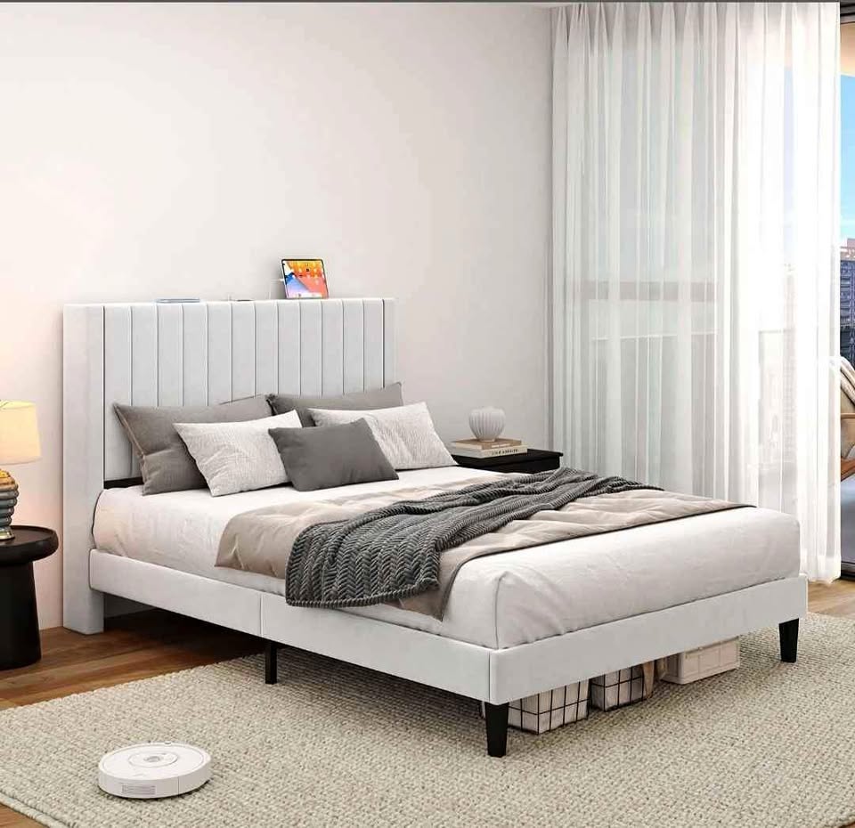 Alti 44.8" Bed Frame with Charging Station