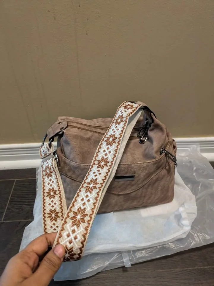 Brand new large capacity vintage bohemian women hand bag image indicator(7)