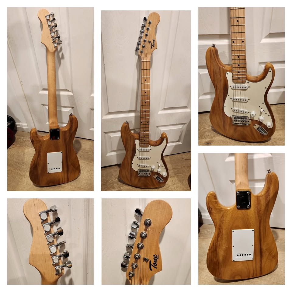 $200 Tone Stratocaster Electric Guitar - Natural