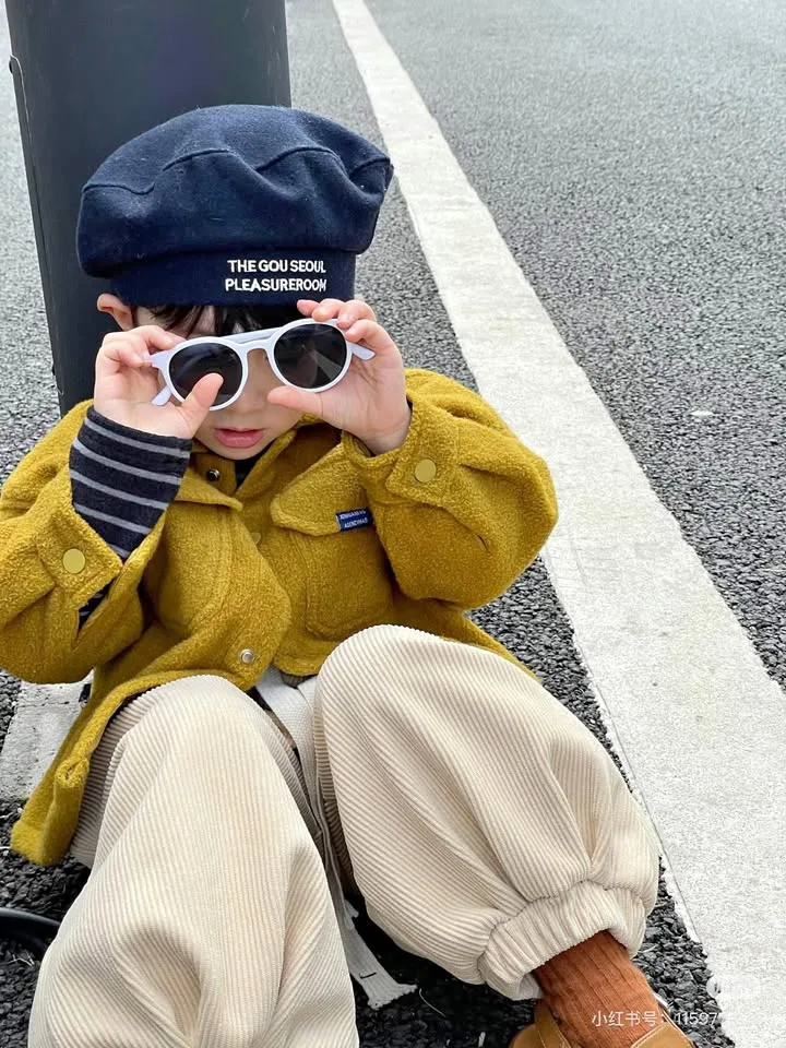 Kids’ corduroy fleece-lined pants thumbnail