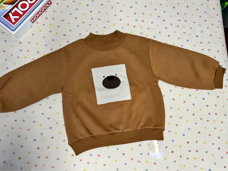 Kids’ fleece-lined sweatshirt thumbnail