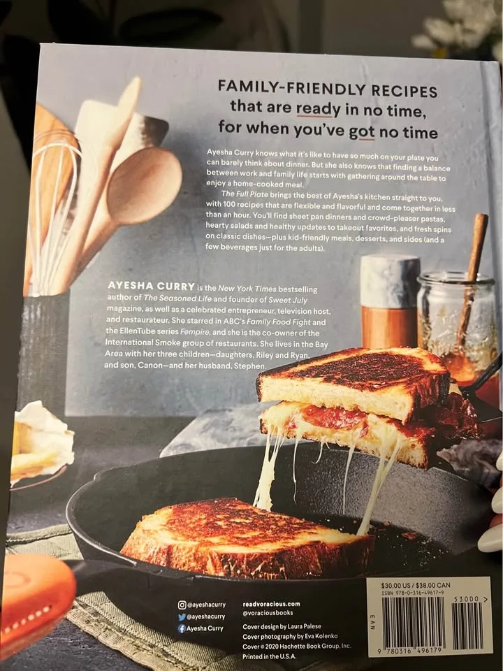The Full Plate Cookbook by Ayesha Curry Brand New image indicator(2)
