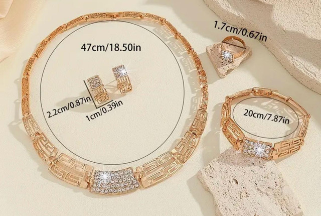 Jewellery Set Gold Plated