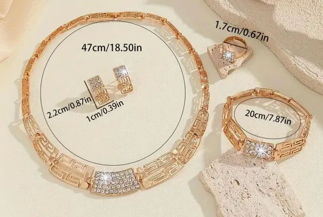 Jewellery Set Gold Plated thumbnail