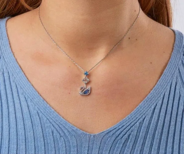 Swarovski Swan Necklace thumbnail