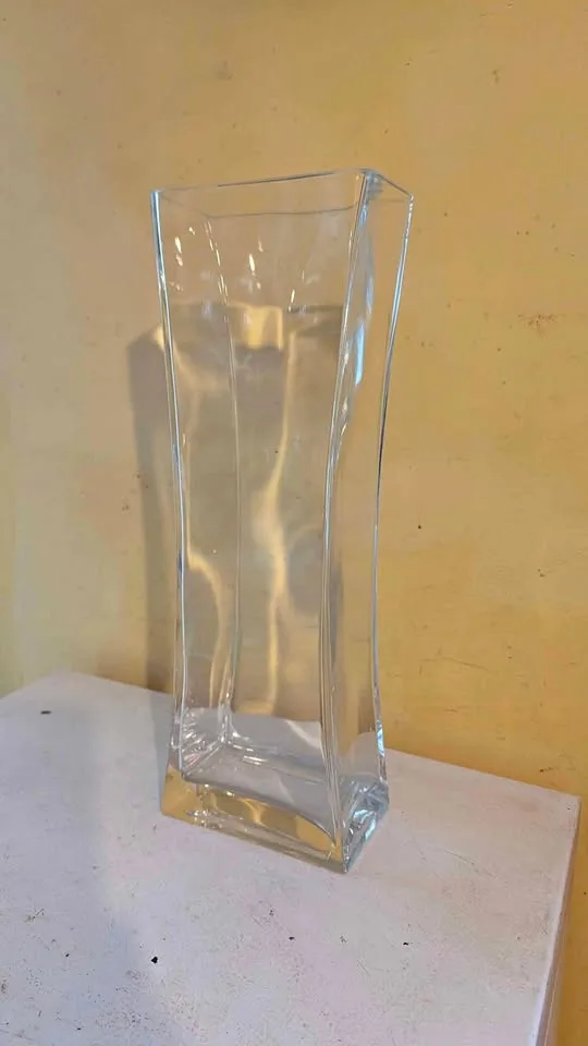Tall glass vase, Scarborough thumbnail