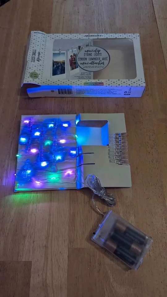 Multicolor mini clip string lights, Scarborough image indicator(3)