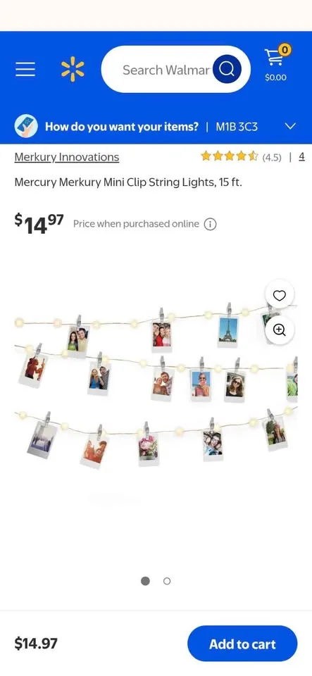 Multicolor mini clip string lights, Scarborough image indicator(4)