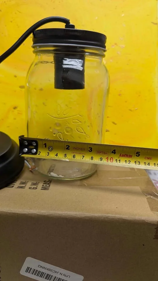 Mason jar hanging lamp BNIB. If ad is up, it's available. image indicator(5)