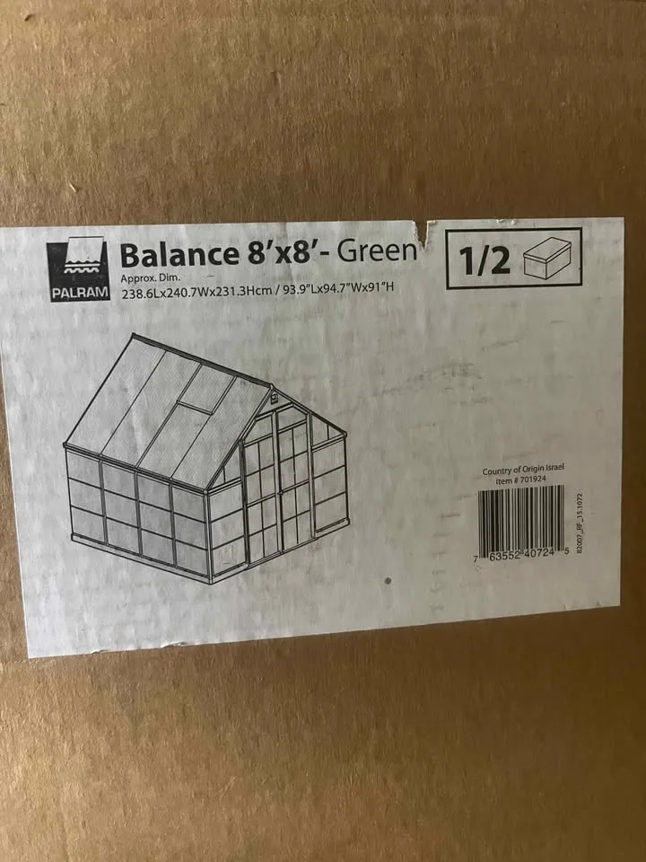Palram 8x8 Balance Greenhouse with extension image indicator(2)