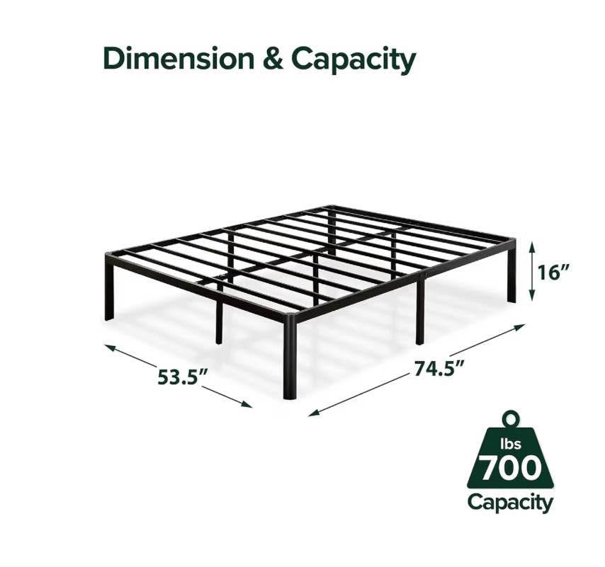 ZINUS 16" Full Metal Bed Frame - photo 2