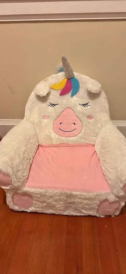 Children's Plush Chair, Unicorn