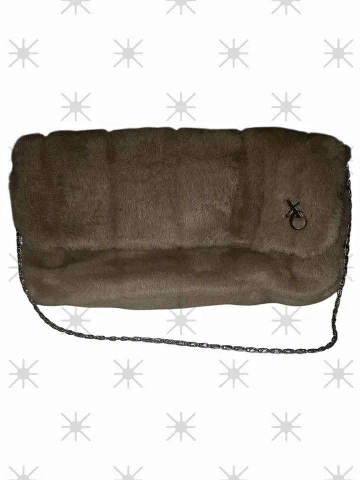 faux fur small handbag purse clutch ( gift ideas 💡