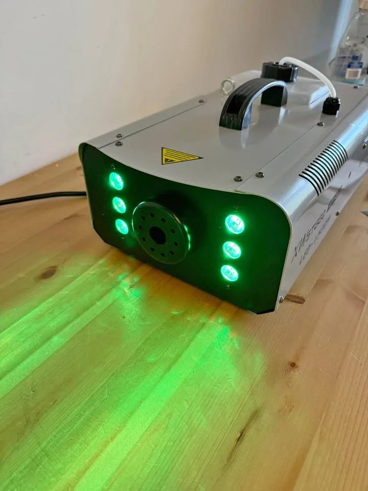 1500W Fog Machine with 6 LED Lights & Wireless Remote thumbnail