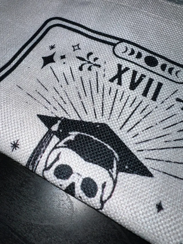 Skeleton Gothic Canvas Tote - The Ph.D Spooky image indicator(3)