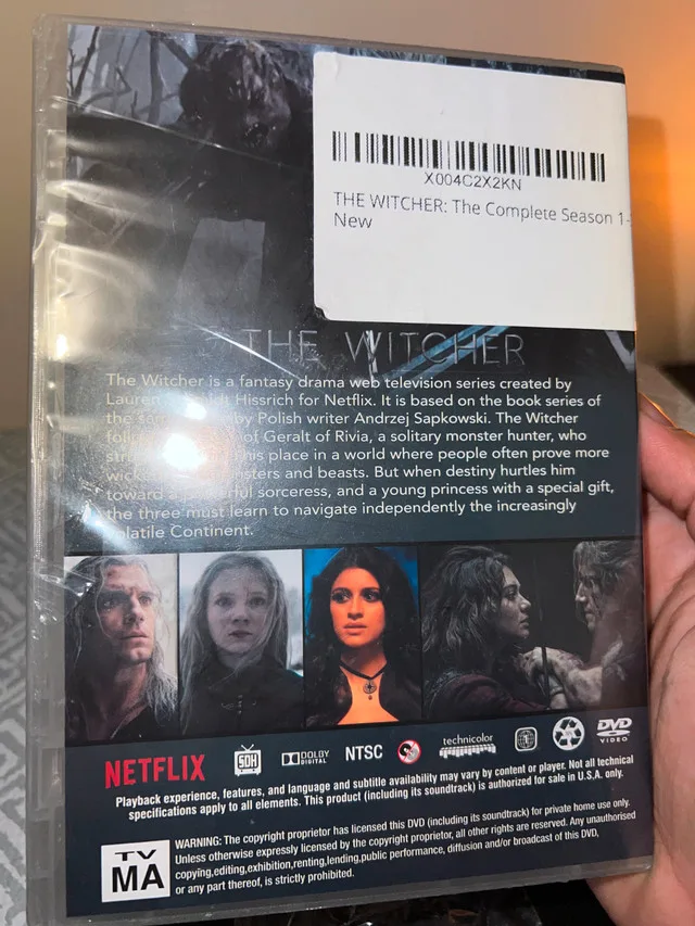 The Witcher: The Complete season 1-3 (DVD, 2024, 9-Disc Set) image indicator(3)