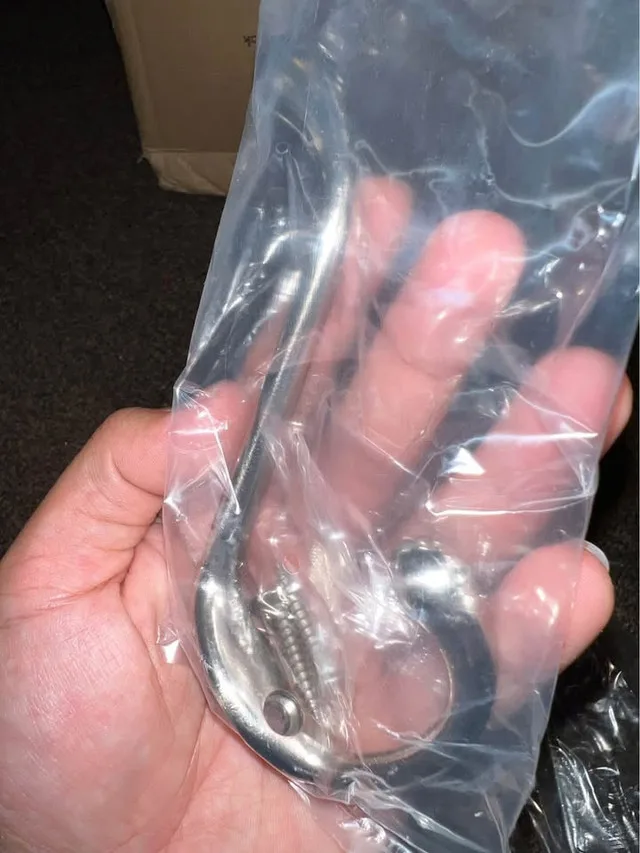 Hasware 6 Pcs Double Prong Robe Hook (Satin Nickel) image indicator(3)