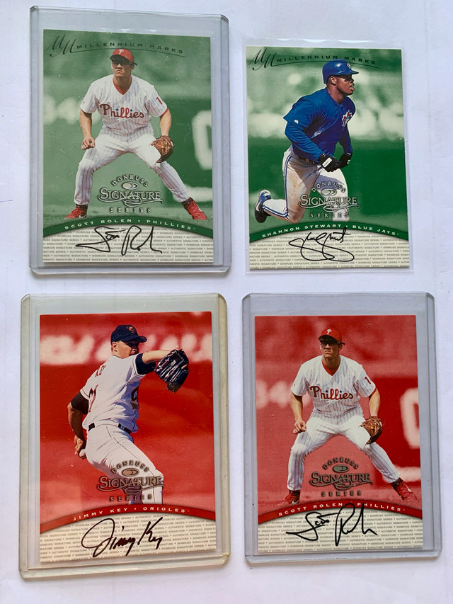 7 MLB Autographed Cards