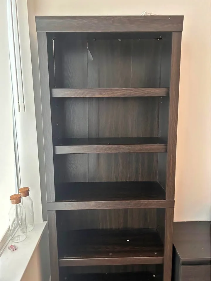 GREAT OFFER Beautiful Dark Brown Bookshelf thumbnail