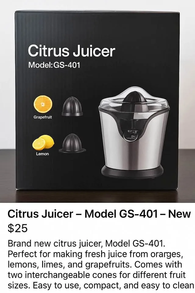 Citrus Juicer – Model GS-401 – N thumbnail