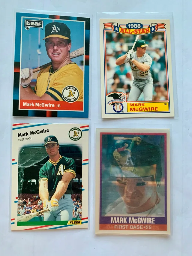 18 Mark McGwire MLB Cards + Stack of FREE Cards image indicator(2)