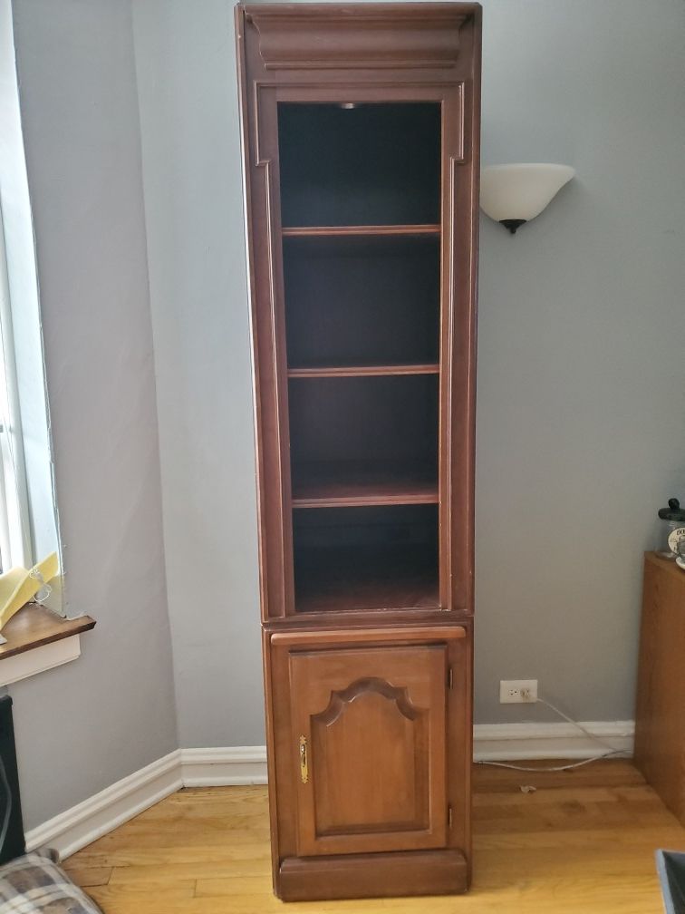 Solid wood china cabinet